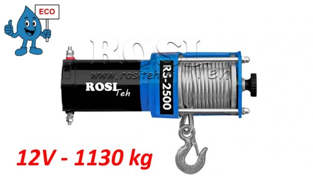 -12 V VERRICELLO ELETTRICO RS-2500 - 1130 kg