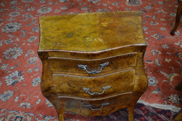 Coppia di comodini italiani stile Luigi XV metà XX secolo - Foto 6