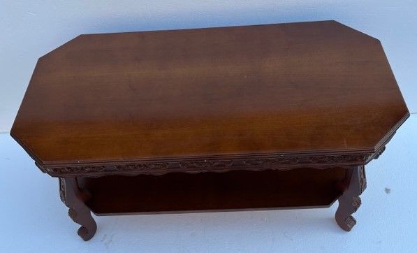 Tavolino in legno con piano ottagonale - Foto 2