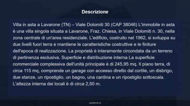 Immobile in asta di 245 m² con più di 5 locali e box auto in vendita a Lavarone - Foto 17