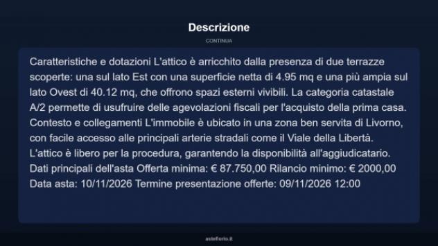 Immobile in asta di 61 m² in vendita a Livorno - Foto 17