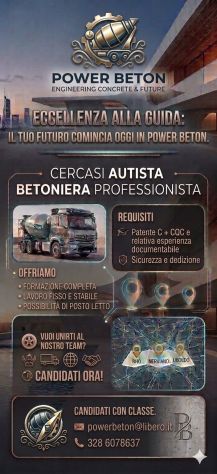 CERCASI AUTISTA BETONIERA