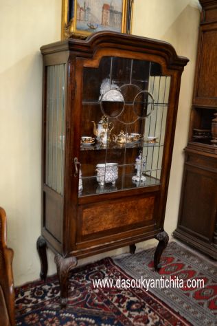 Antica cristalliera stile Chippendale primi del 900 - Foto 5