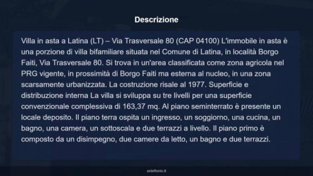 Immobile in asta di 163 m² con più di 5 locali in vendita a Latina - Foto 17
