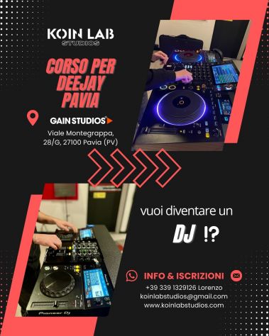 Deejay | Corsi per DJ Pavia | Piacenza | Lodi | Cremona