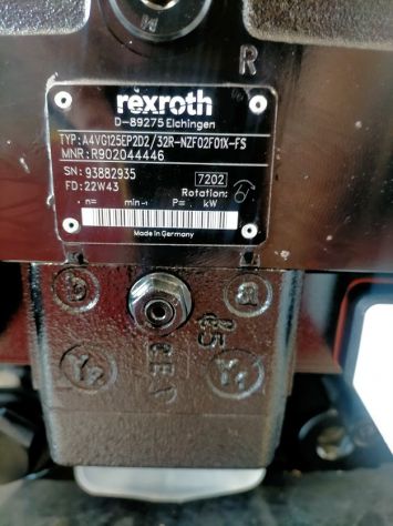 Pompa Bosch Rexroth A4VG125EP2D2/32R-NZF02F01X-FS - Foto 2