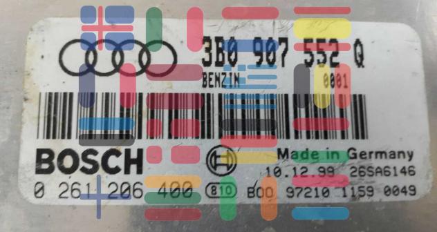 0261206400 3B0907552Q Audi A6 2.4 centralina motore Bosch - Foto 2