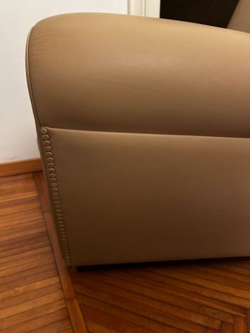 Poltrona Frau Vanity Fair XC, Beige Pelle, Nuovo & Mai Utilizzato - Foto 3