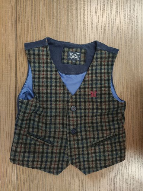 Original Marines camicia jeans e gilet scozzese 3-4 anni - Foto 3