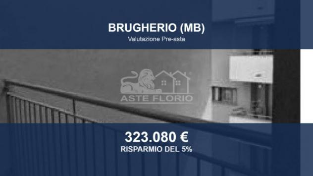 Immobile in asta di 121 m², box auto doppio in vendita a Brugherio