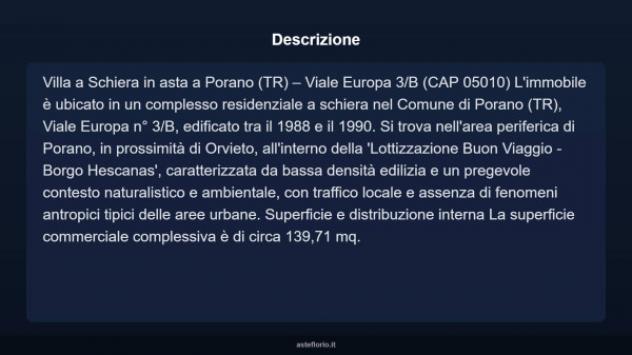 Immobile in asta di 123 m² con più di 5 locali in vendita a Porano - Foto 3