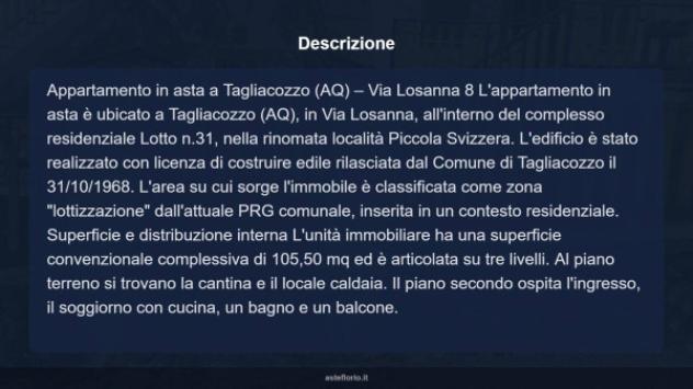 Immobile in asta di 105 m² in vendita a Tagliacozzo - Foto 16