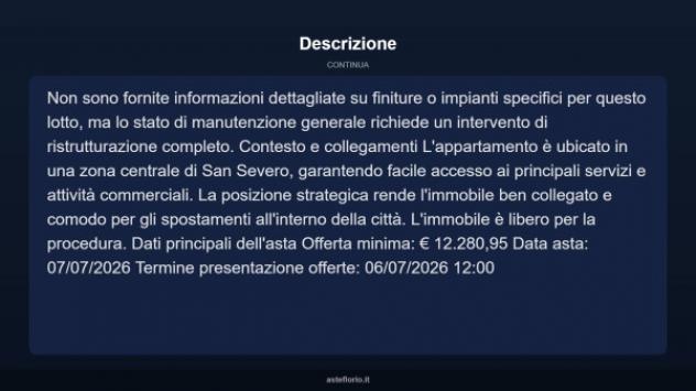 Immobile in asta di 130 m² con più di 5 locali in vendita a San Severo - Foto 18