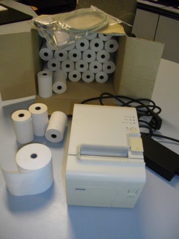 STAMPANTE TERMICA EPSON CON TAGLIERINA ADATTA PER RICEVUTE SCONTRINI - Foto 5