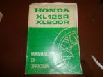 XL125R XL200R manuale officina manutenzione moto honda