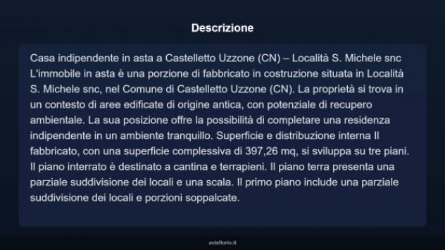 Immobile in asta di 397 m² in vendita a Castelletto Uzzone - Foto 3