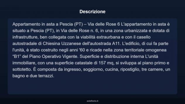 Immobile in asta di 157 m² con più di 5 locali in vendita a Pescia - Foto 3