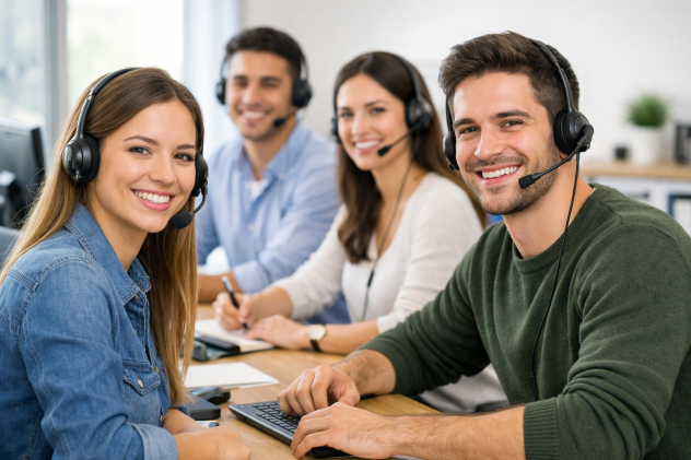 operatore telefonico in smartworking