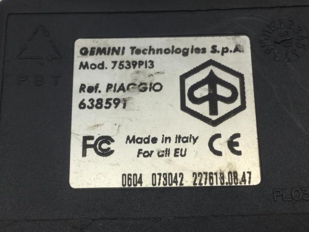 GILERA NEXUS 500 BLOCCHETTO ACCENSIONE CENTRALINE TAPPO BENZINA E CHIAVE 2009 - Foto 10