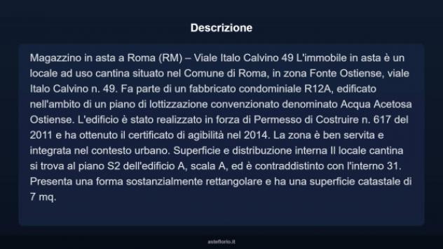 Immobile in asta di 7 m² in vendita a Roma - Foto 6