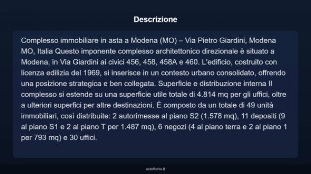Immobile in asta di 4814 m² in vendita a Modena - Foto 3