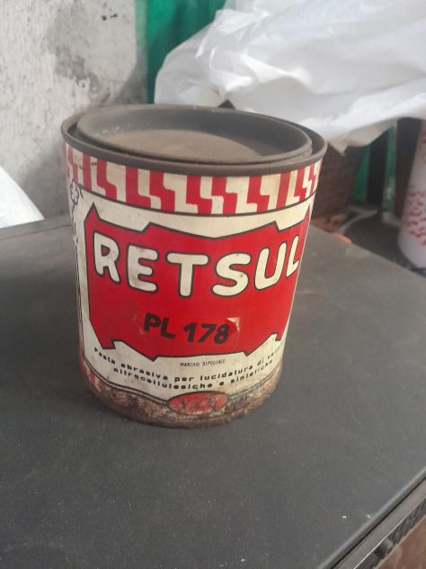 vecchio barattolo pasta abrasiva retsul