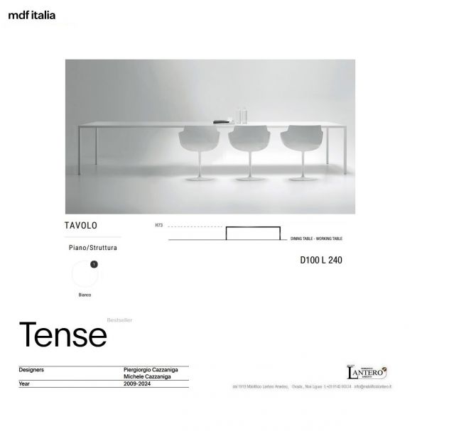 TAVOLO TENSE mdf italia casa ufficio studio - Foto 5