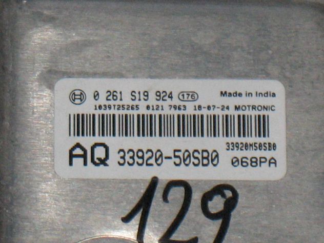 0261S19924 ECU SUZUKI BALENO 1.2 HYBRID 16V 0261S19924 33920-50SB0 3392050SB0 - Foto 2