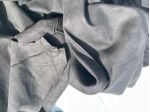 Pelle camoscio colore nero per Abbigliamento e Automotive - Sp. 0,5