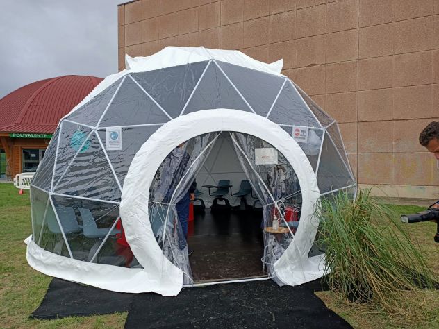 Cupola geodetica diametro 4m h2m. Nuova