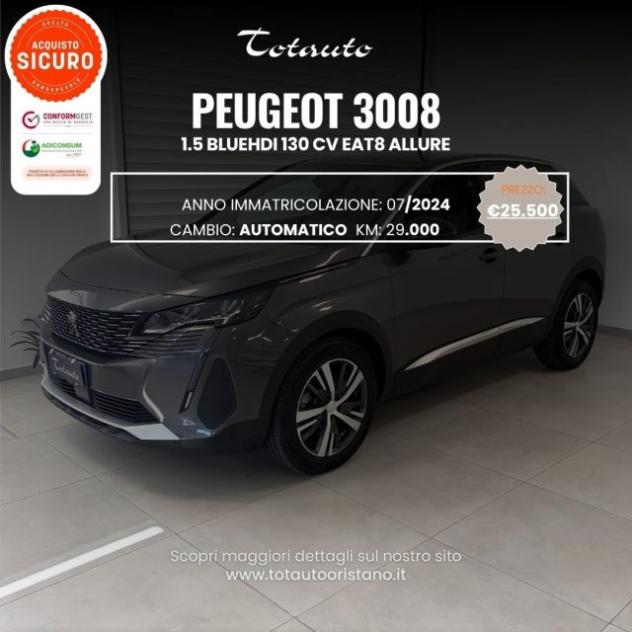PEUGEOT 3008 BlueHDi 130 S&S EAT8 Allure Pack rif. 23963113