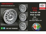 Cerchi GTA 7x15 pcd 4x108 et29 alfa romeo