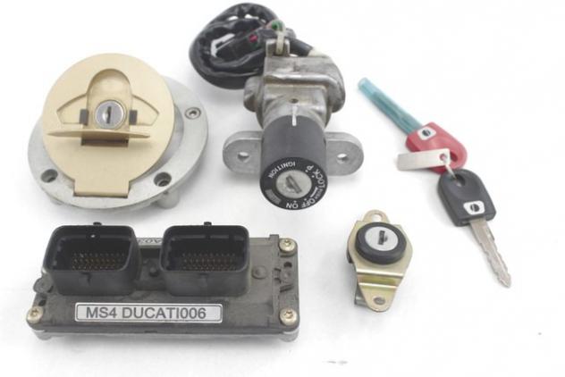 DUCATI MONSTER S4 916 47010531AA 28640551A 59820301A TELAIO CON DOCUMENTI E KIT CHAVI ACCENSIONE 01 - 02 FRAME WITH ECU KEYS KIT - Foto 5