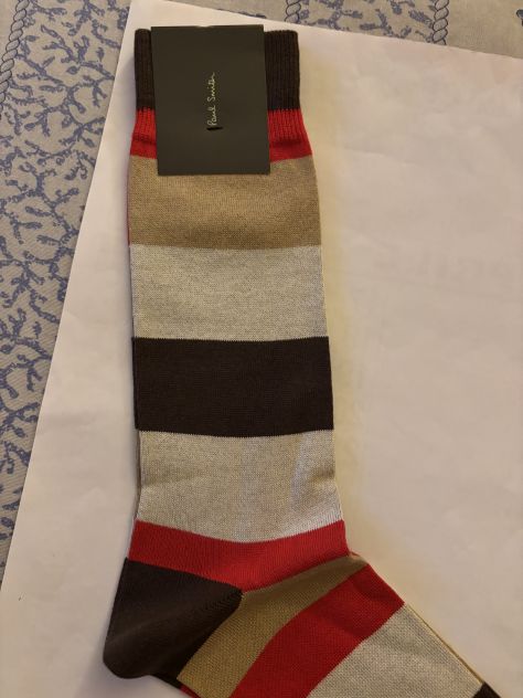 CALZE NUOVE DA UOMO IN COTONE FIRMATE ORIGINALI PAUL SMITH,MADE IN ITALY - Foto 6