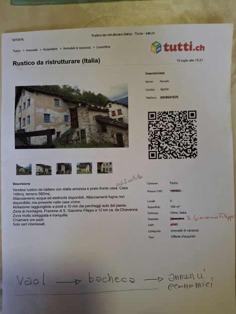 Rustico da ristrutturare