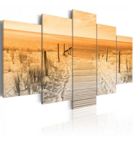 Quadro Spiaggia 100x50 E 200x100 - Beige - ARREDALACASA