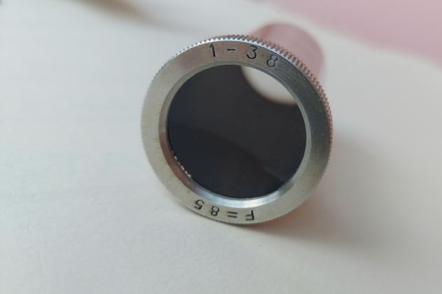 Lente per diapositive Fix-For-Projector Brevett. in metallo vintage molto raro - Foto 10