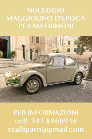Noleggio VW Maggiolino epoca su Piemonte e Liguria