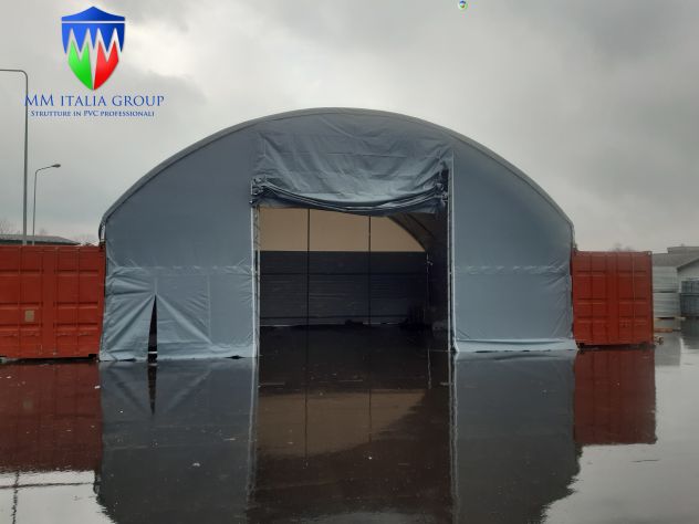 Tunnel su Container, Tendoni per Feste, tendoni per Uso Magazzino, Deposito - Foto 4