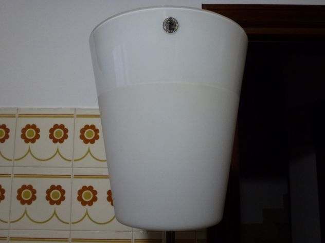 HAND MADE QUALITY CRISTALLO SATINATO con piantana in alluminio altezza 2,20metri - Foto 2