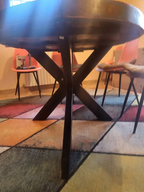 Tavolo da Pranzo 100x200 Legno Massello - Foto 5