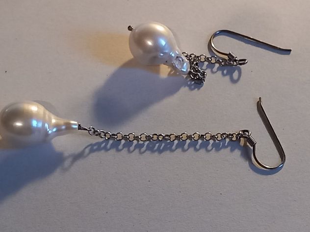 Collana perle di mare barocche e orecchini - Foto 2