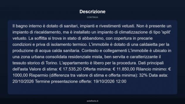 Immobile in asta di 36 m² in vendita a Torino - Foto 17