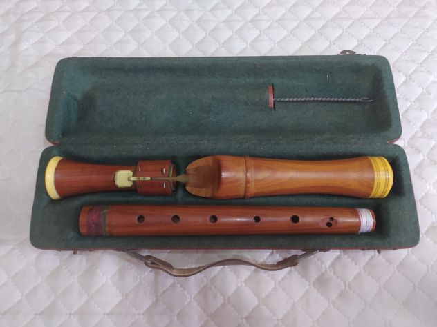 Antico flauto dolce contralto o tenore raro in legno marchio Barenreiter