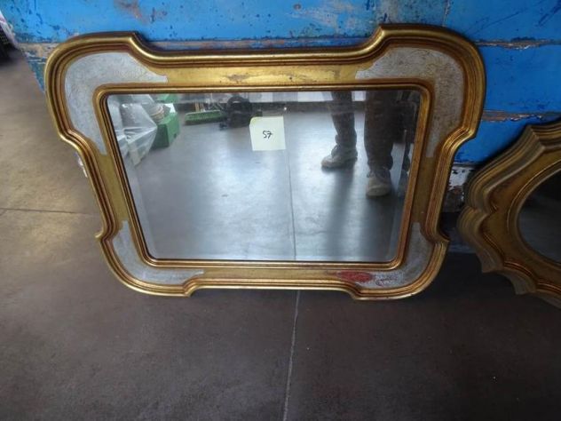 Coppia specchiere dorate da parete 80x60 coordinate - Foto 2