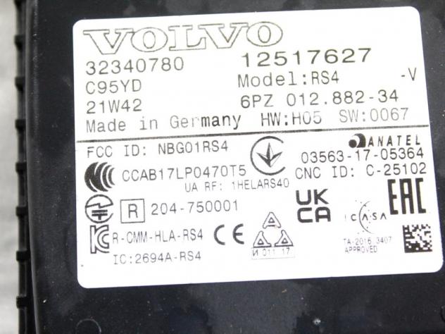 32340780 SENSORE RADAR ANGOLO CIECO POSTERIORE VOLVO XC90 2.0 I 4X4 173KW AUT 5P (2021) RICAMBIO USATO - Foto 6
