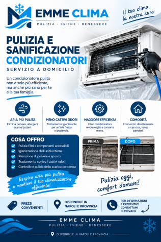 Pulizia e sanificazione condizionatori a domicilio
