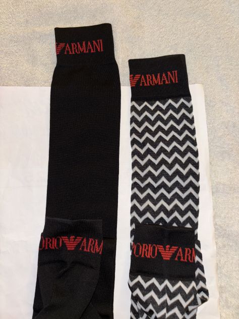 2 PAIA CALZE NUOVE CON CARTELLINO DA UOMO FIRMATE ORIGINALI”EMPORIO ARMANI”MADE - Foto 9