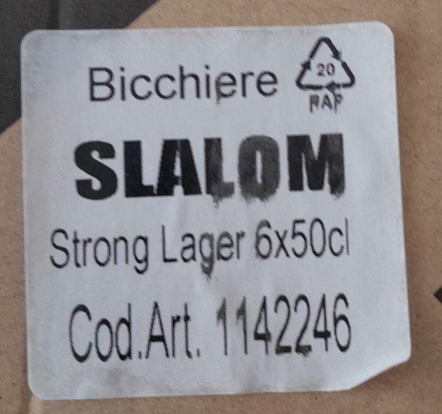 Bicchiere da birra del marchio Slalom Realizzato con vetro resistente. - Foto 6
