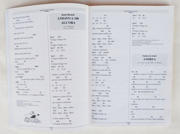 Canzoniere Italiano.Testi e accordi 154 canzoni 1°Ed.Demetra, 1999 - Foto 4